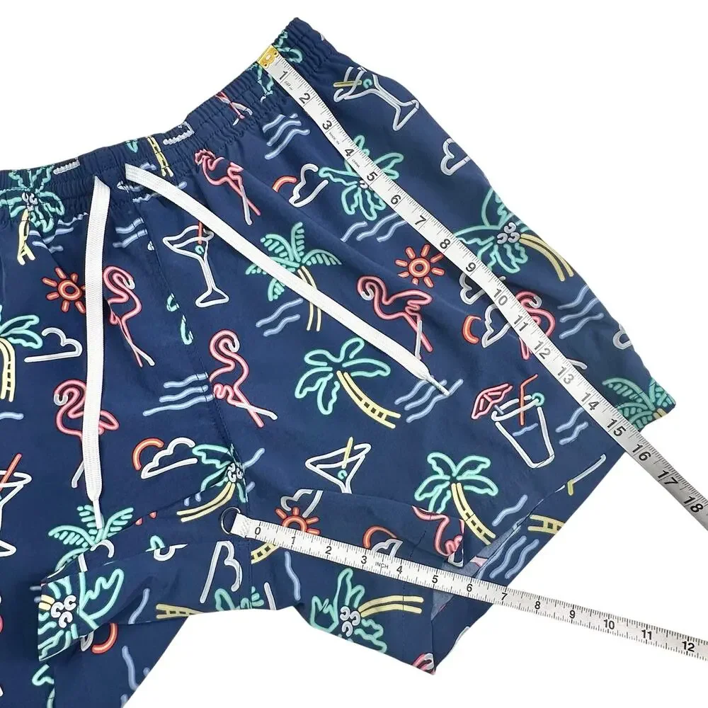Chubbies | Men | The Neon Lights Beach Pool Party Lined Swim Trunks | Large